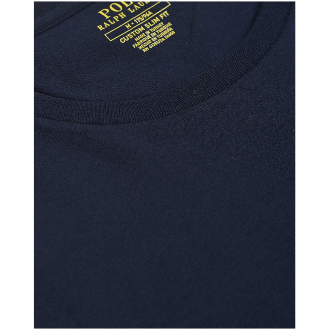 Polo Ralph Lauren Custom Slim Fit pitkähihainen T-paita laivastonsininen