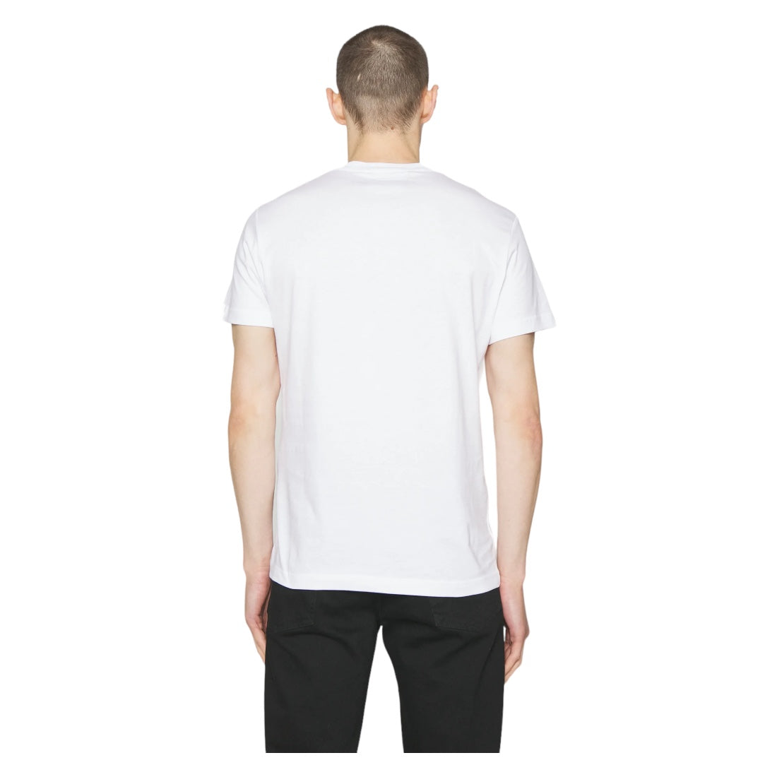 Versace Jeans Couture T-Shirt mit dickem Folienlogo, Weiß