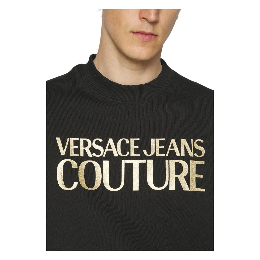 Dickes Folien-Sweatshirt mit Versace Jeans Couture-Logo
