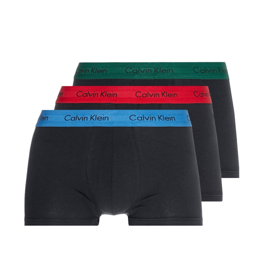 Calvin Klein 3 Pack Multi Color Low Rise Trunks