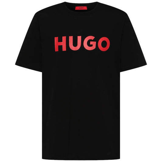 HUGO DULIVIO T-shirt med stort rødt logo