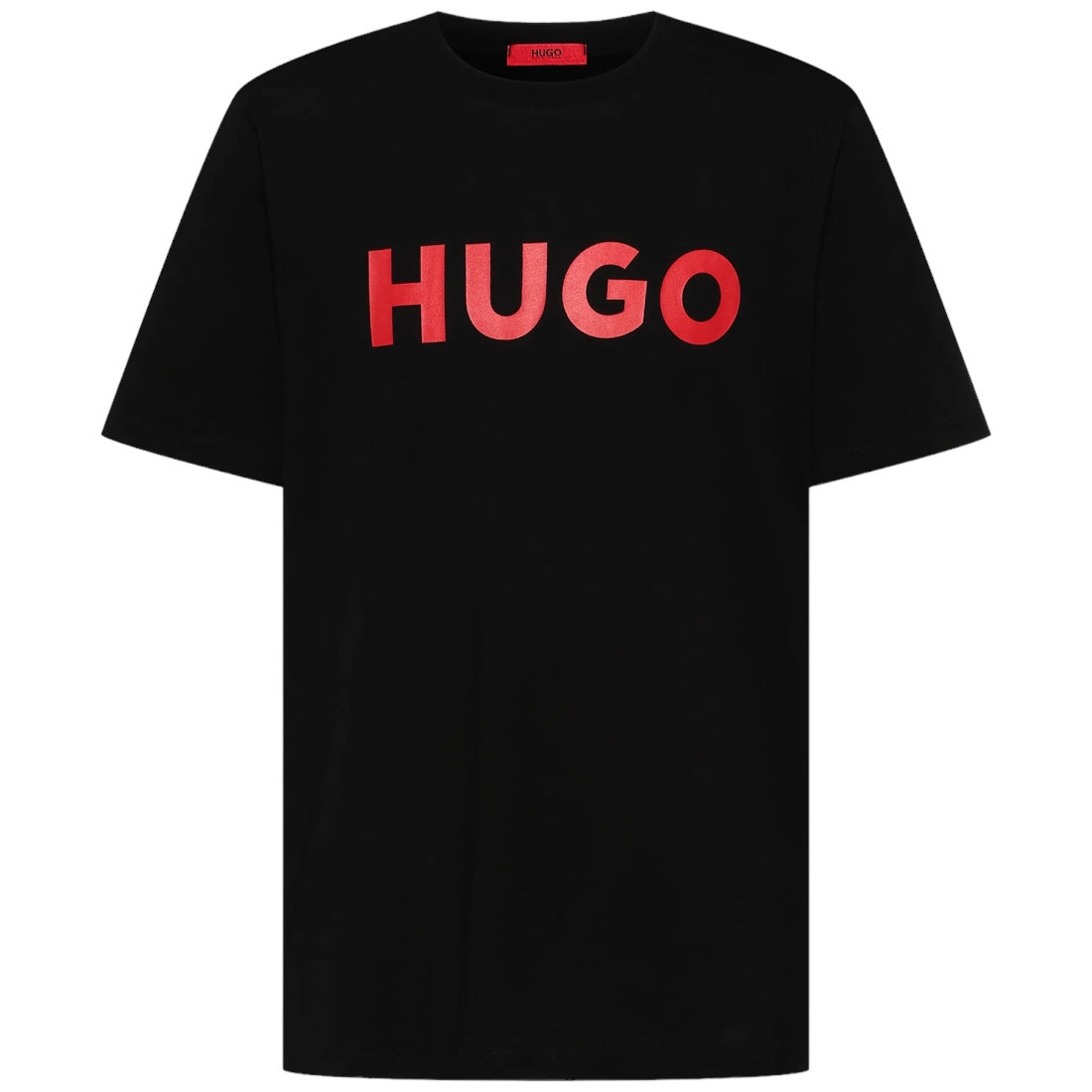 HUGO DULIVIO T-Shirt mit großem roten Logo