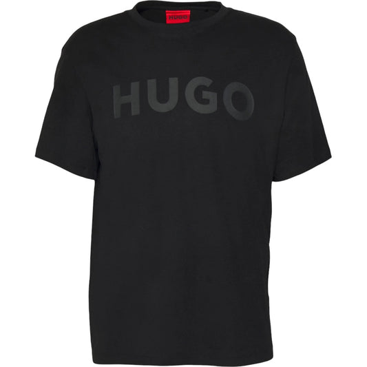 HUGO DULIVIO T-shirt à gros logo noir
